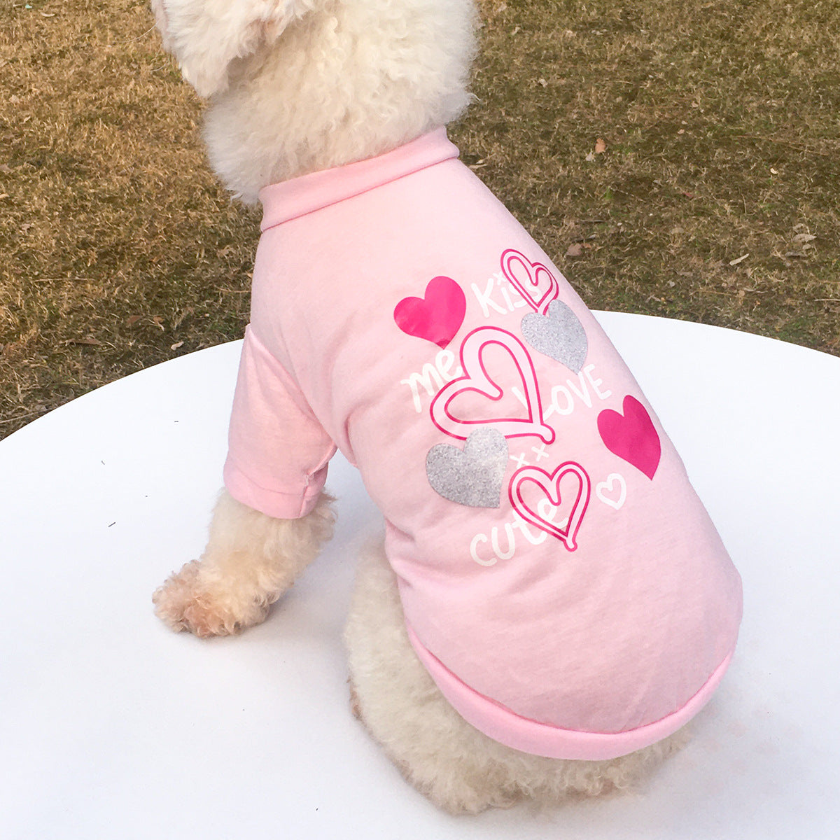 Hundeshirt  "Kiss Me Love Cute"