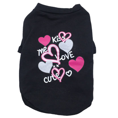 Hundeshirt  "Kiss Me Love Cute"