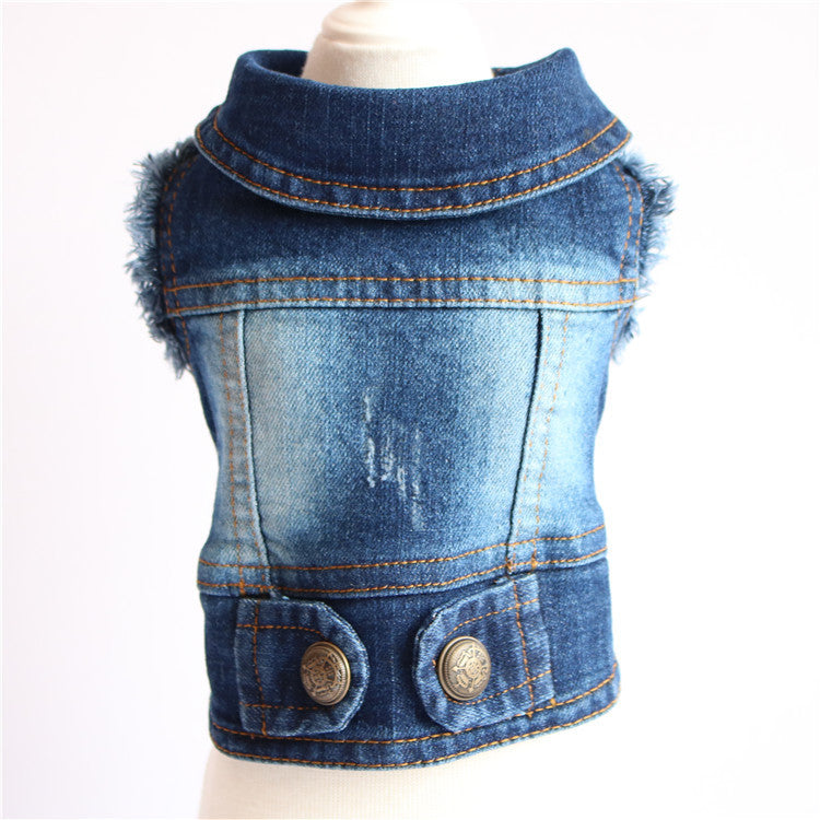 Designer Hunde-Jeansjacke