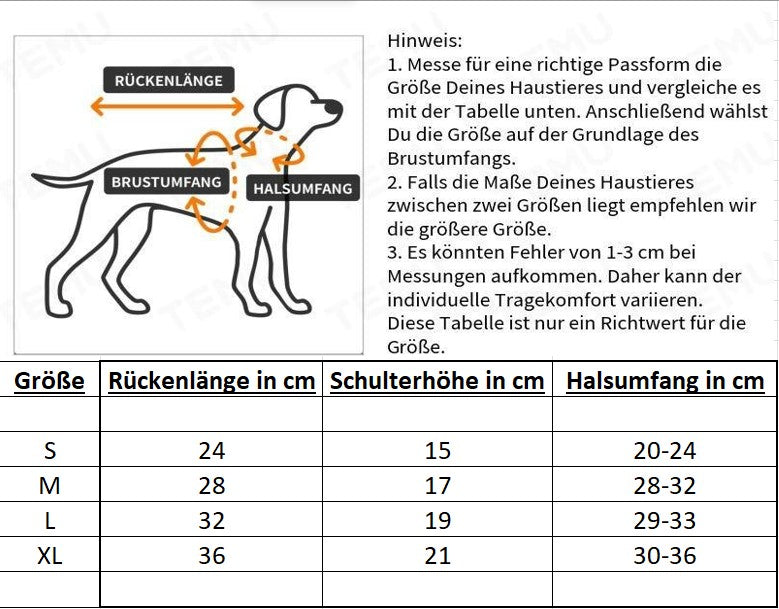 Kostüm für Hunde