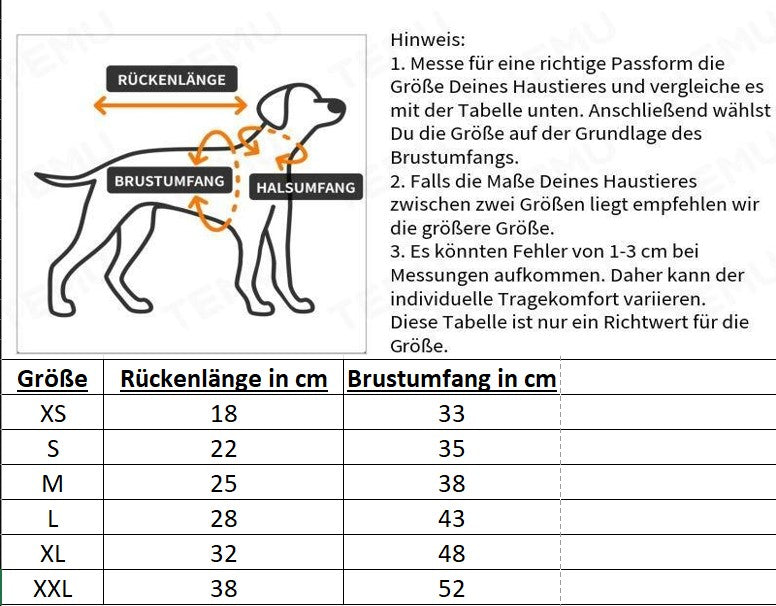 Designer Hunde-Jeansjacke