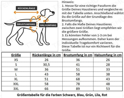 Wasserdichte Hundeweste mit D-Ring