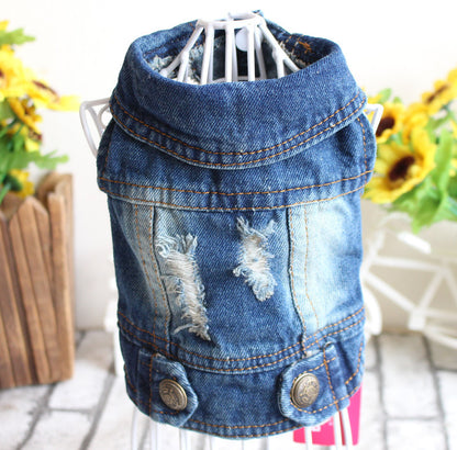 Designer Hunde-Jeansjacke