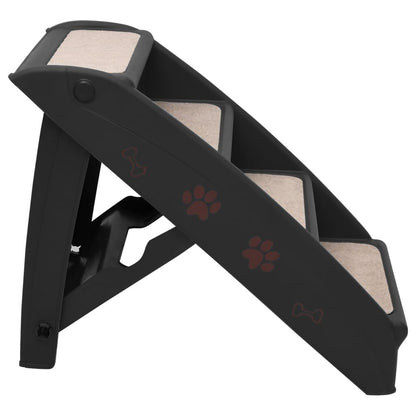 Hundetreppe Klappbar Schwarz 62X40X49,5 Cm