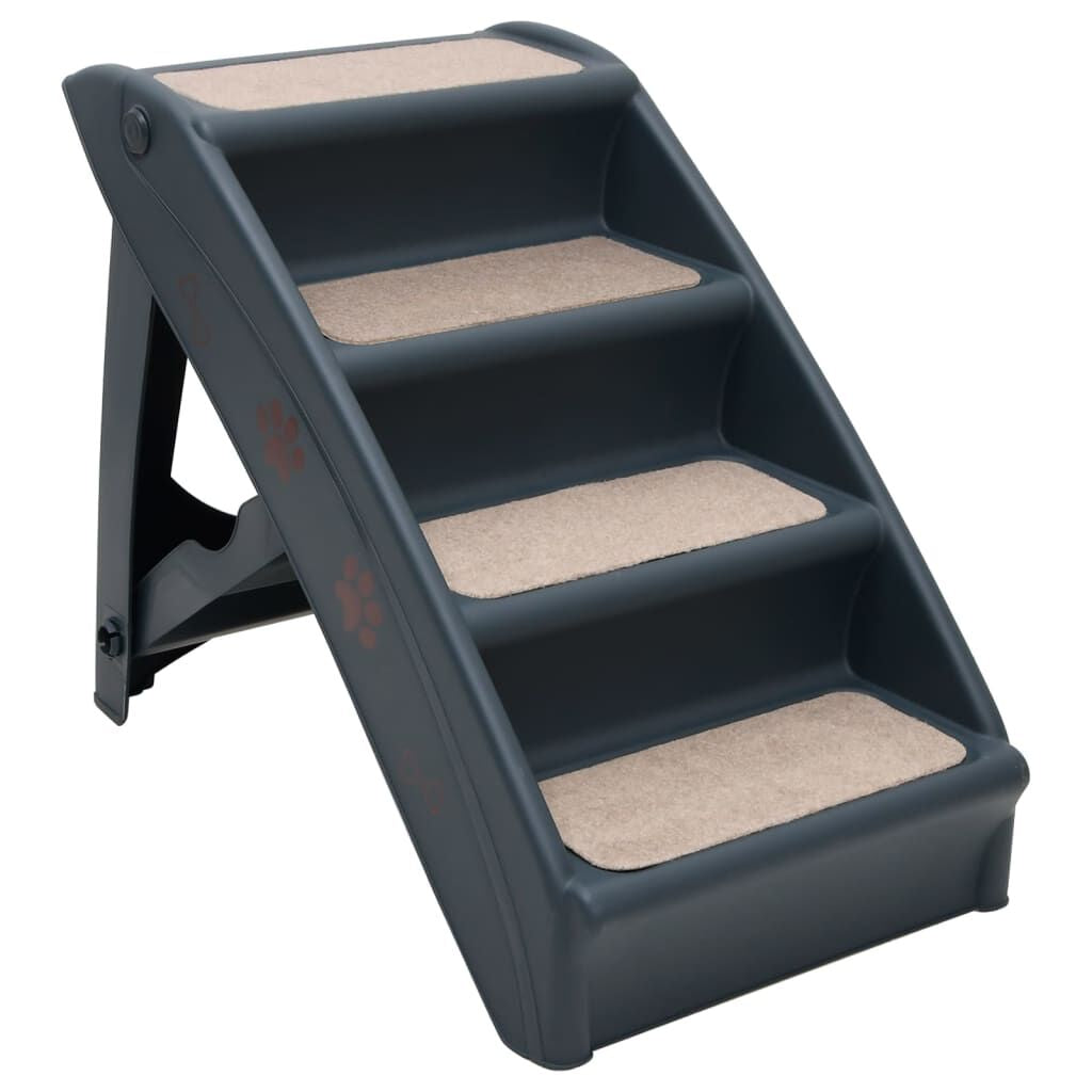 Hundetreppe Klappbar Schwarz 62X40X49,5 Cm