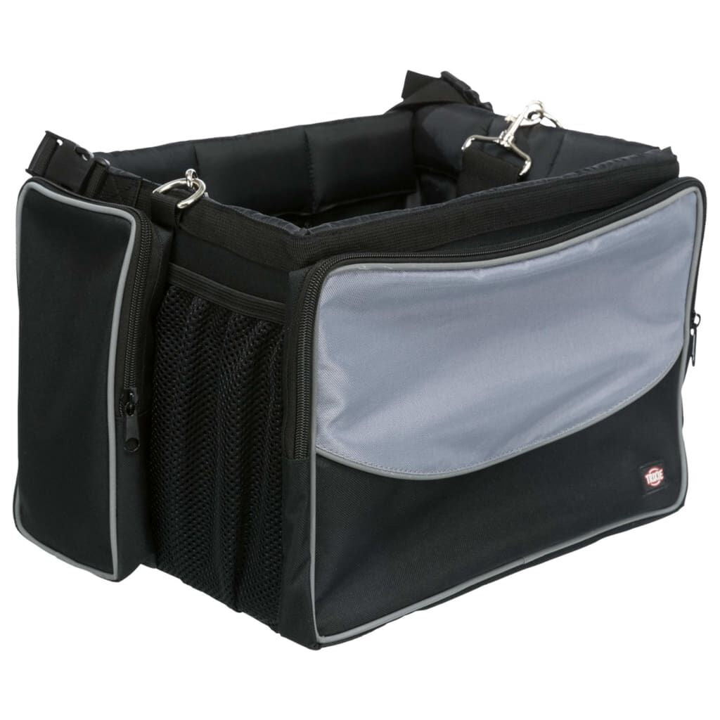 Haustier-Frontbox Für Fahrräder 41X26X26 Cm Schwarz Und Grau