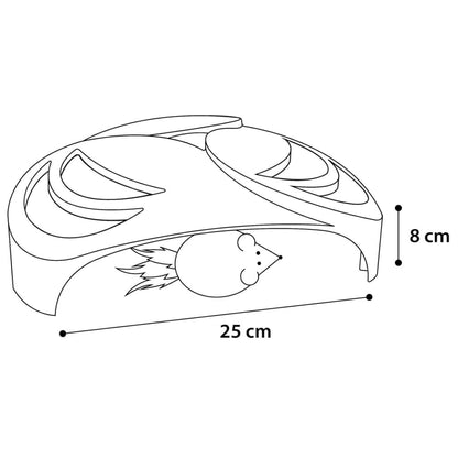 Katzenspielzeug Helico 25X25X8 Cm Weiß