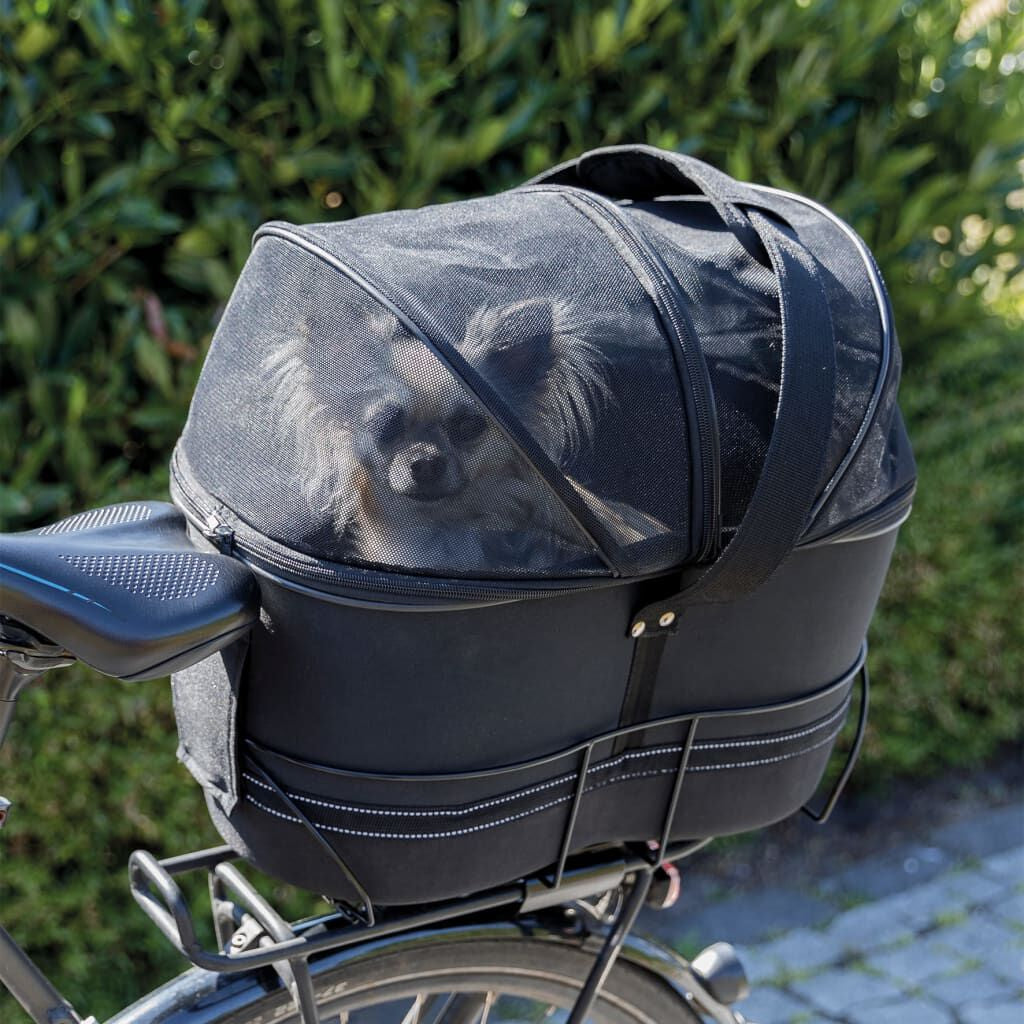 Fahrradkorb Für Haustiere Hinten 29×42×48 Cm Schwarz