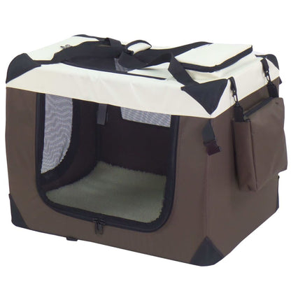 Hundetransportbox Braun 50X34X36 Cm Nylon