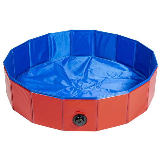 Haustier-Pool Cooling M 80X80X20 Cm Rot/Blau