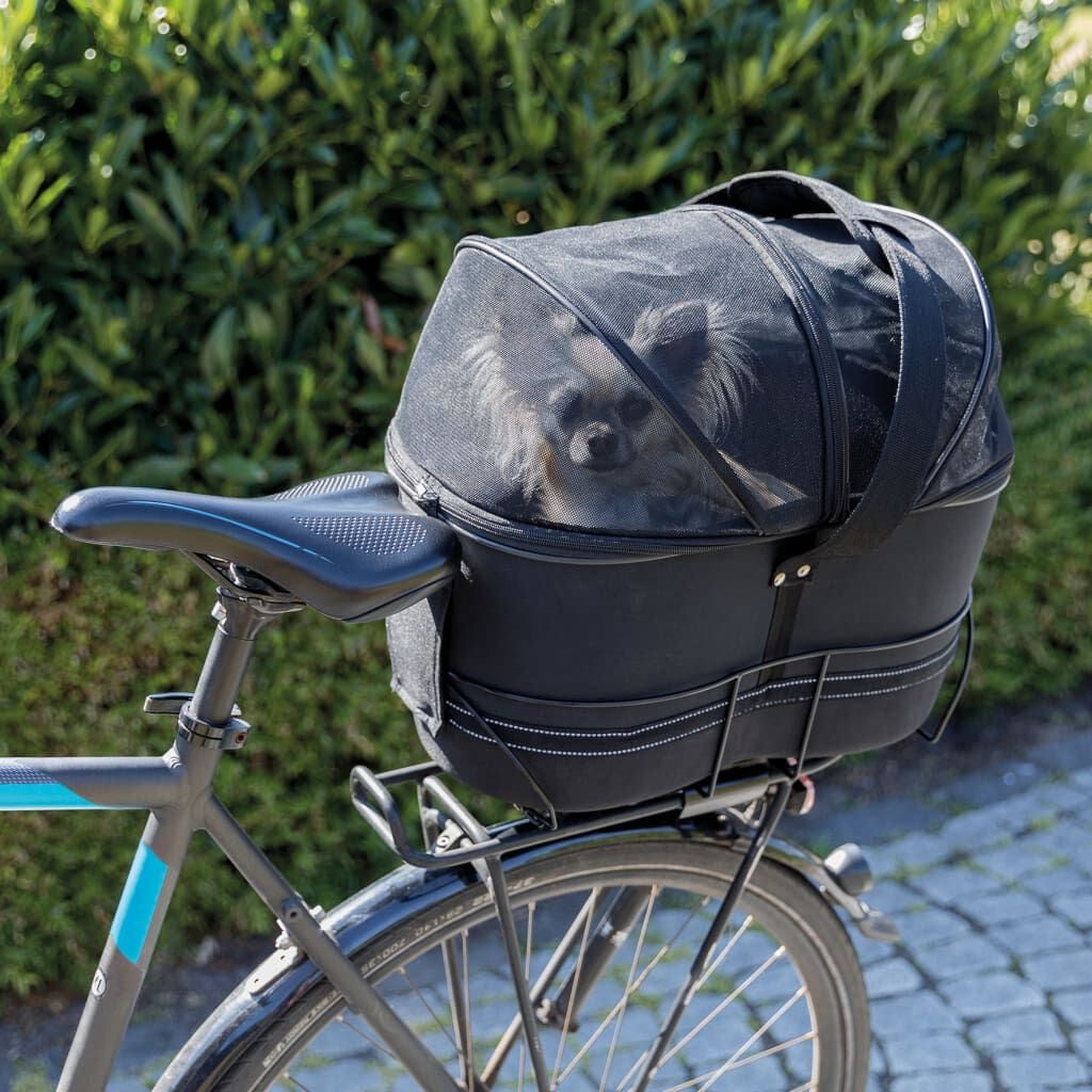 Fahrradkorb Für Haustiere Hinten 29×42×48 Cm Schwarz